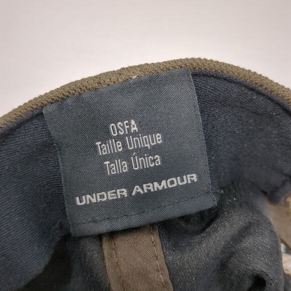 Under Armour Snapback Cap Brown One Size Adjustable Embroidered 6 Panel - Picture 9 of 9